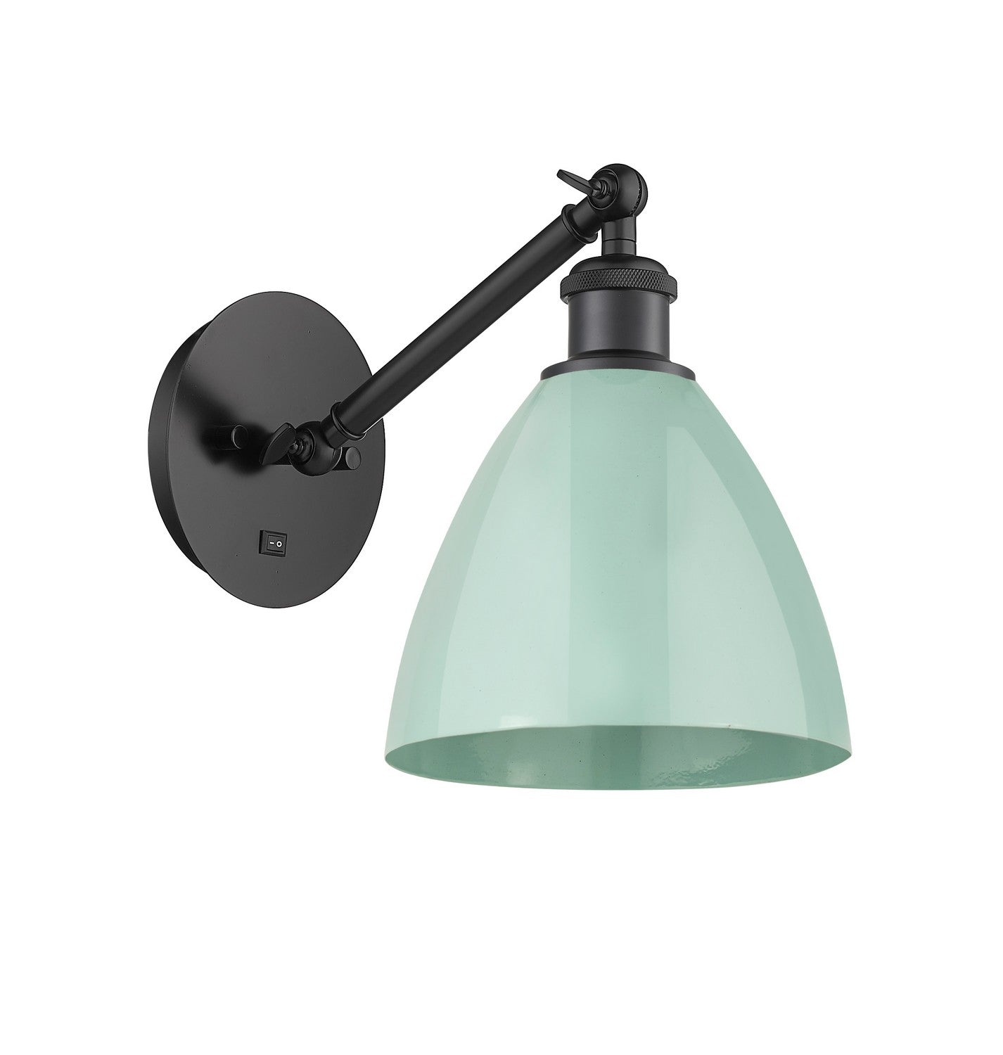 Innovations - 317-1W-BK-MBD-75-SF - One Light Wall Sconce - Ballston - Matte Black