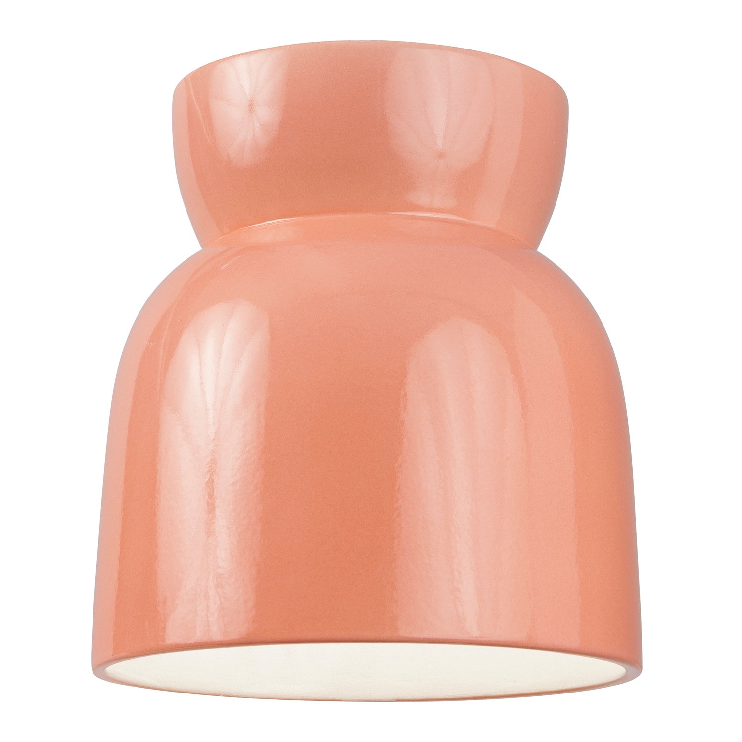 Justice Designs - CER-6190W-BSH-LED1-1000 - LED Flush-Mount - Radiance Collection - Gloss Blush