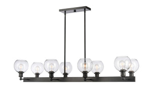 Innovations - 341-8CR-BK-G122-6 - Eight Light Chandelier - Ballston - Matte Black