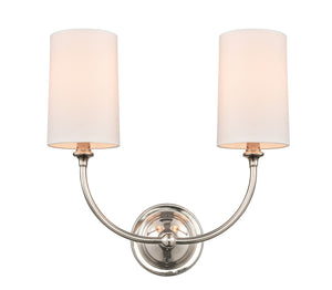 Innovations - 372-2W-PN-S1 - Two Light Wall Sconce - Giselle - Polished Nickel