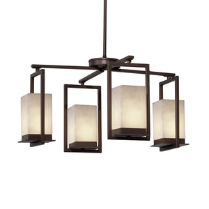 Justice Designs - CLD-7510W-DBRZ - LED Outdoor Chandelier - Clouds - Dark Bronze