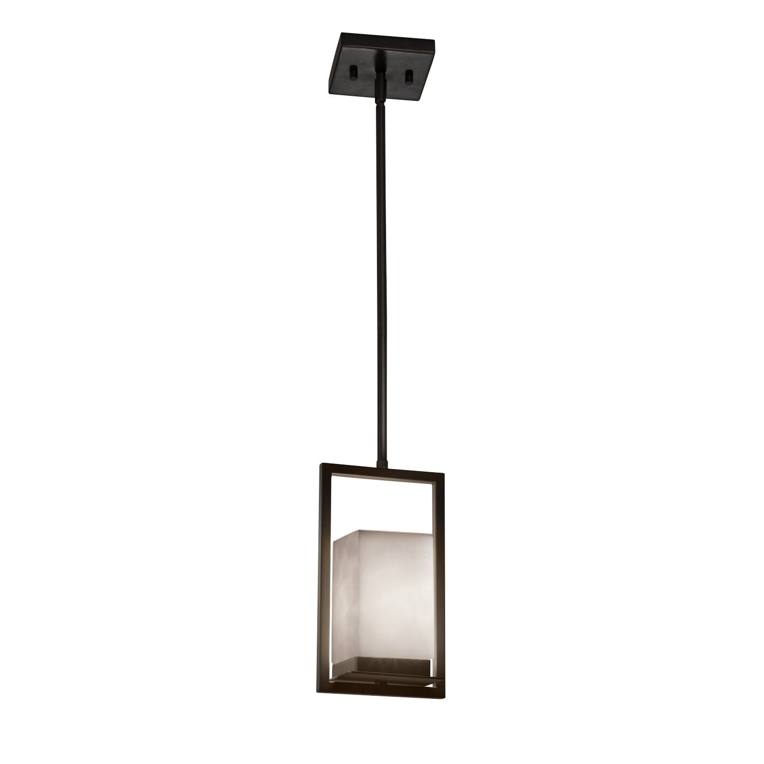 Justice Designs - CLD-7515W-MBLK - LED Outdoor Mini-Pendant - Clouds - Matte Black