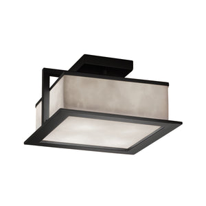 Justice Designs - CLD-7517W-MBLK - LED Outdoor Flush Mount - Clouds - Matte Black