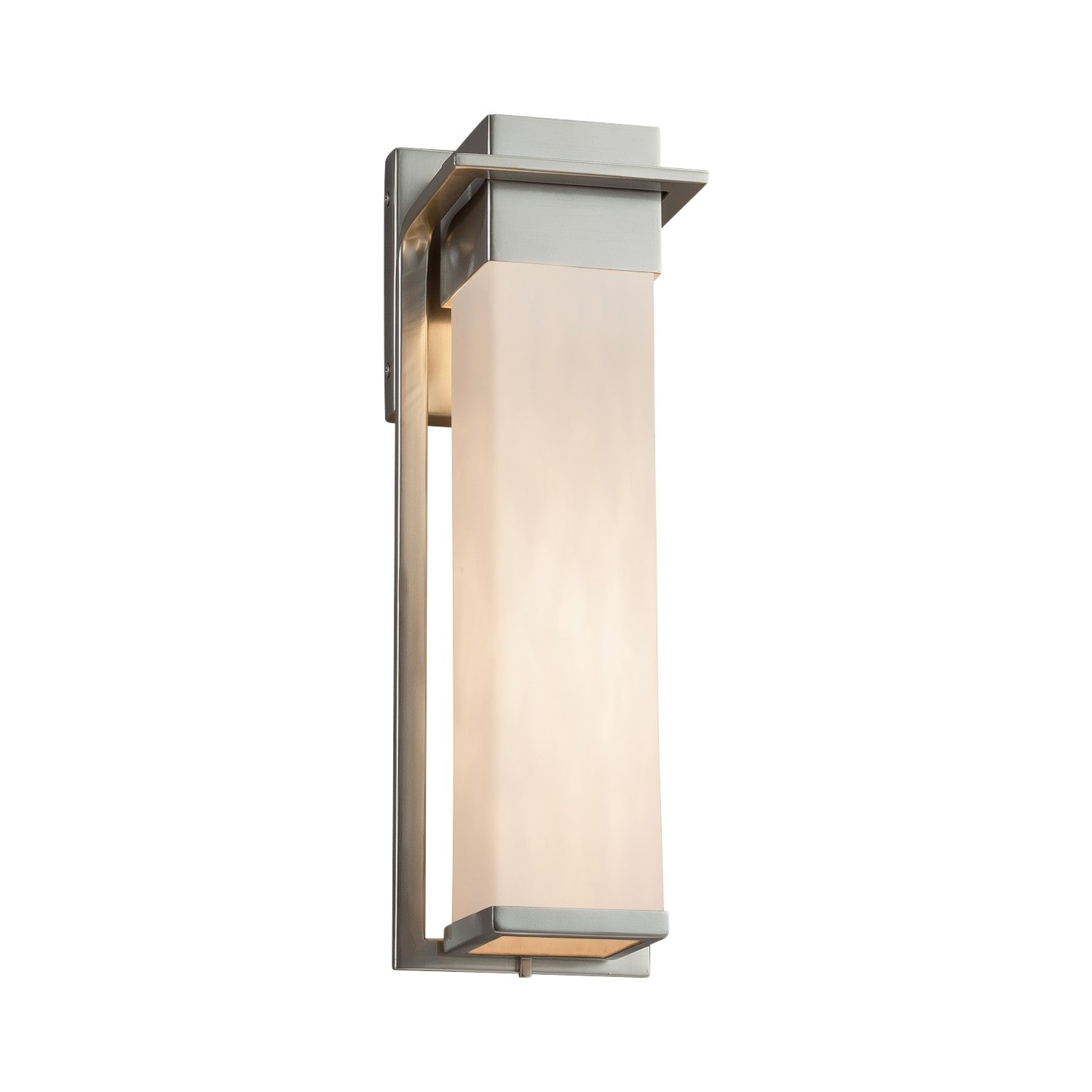 Justice Designs - CLD-7544W-NCKL - LED Outdoor Wall Sconce - Clouds - Brushed Nickel