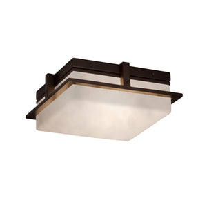 Justice Designs - CLD-7560W-DBRZ - LED Outdoor Flush Mount - Clouds - Dark Bronze