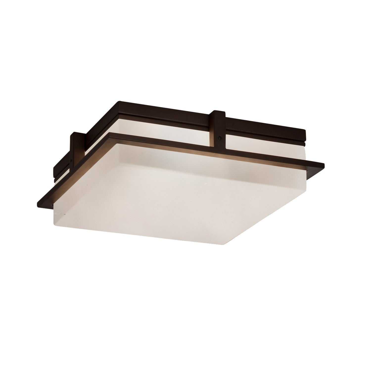 Justice Designs - CLD-7569W-DBRZ - LED Outdoor Flush Mount - Clouds - Dark Bronze