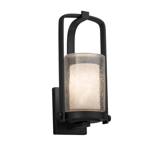 Justice Designs - CLD-7581W-10-MBLK - One Light Outdoor Wall Sconce - Clouds - Matte Black