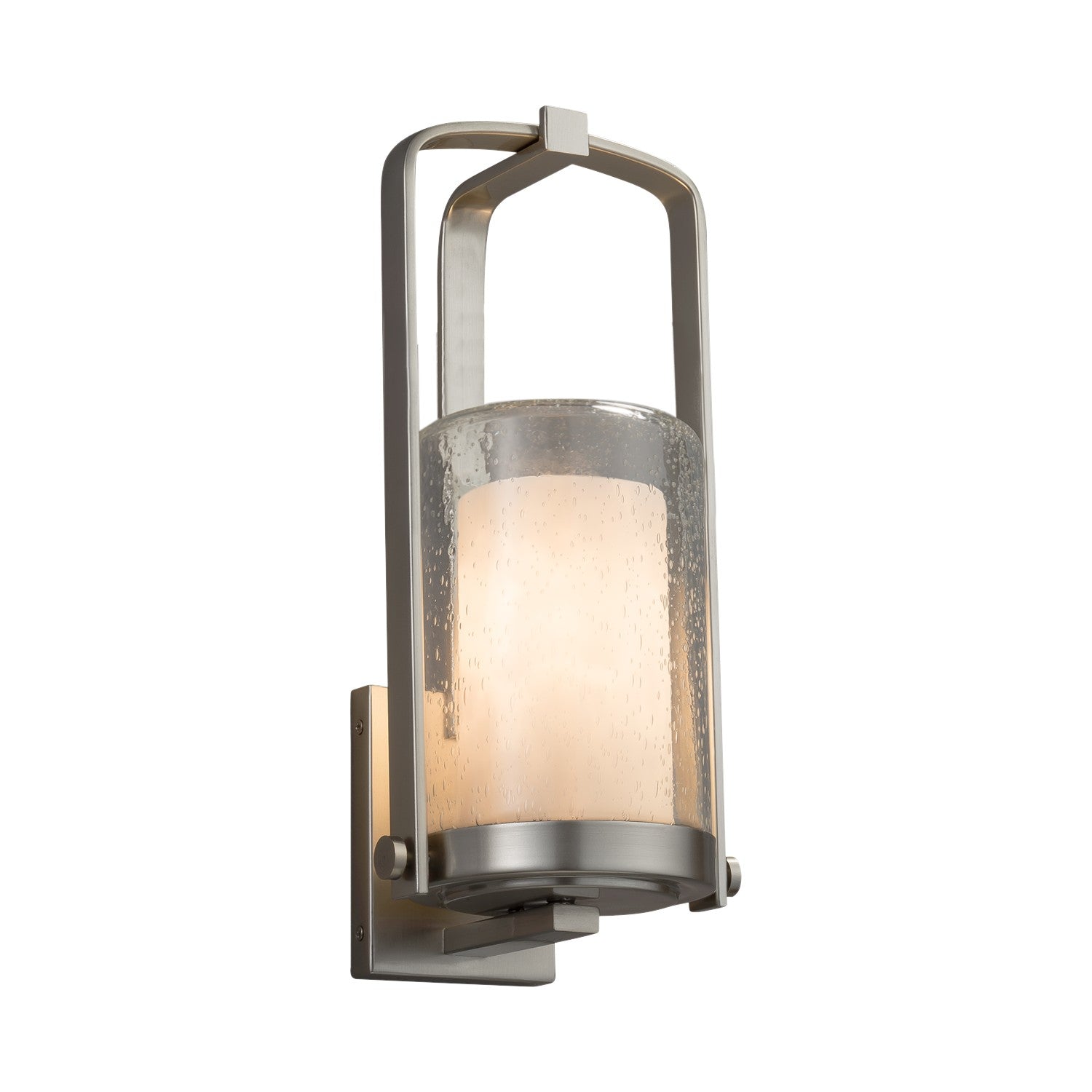 Justice Designs - CLD-7581W-10-NCKL - One Light Outdoor Wall Sconce - Clouds - Brushed Nickel