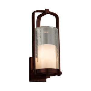 Justice Designs - CLD-7584W-10-DBRZ - One Light Outdoor Wall Sconce - Clouds - Dark Bronze