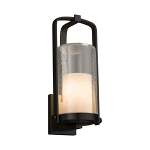 Justice Designs - CLD-7584W-10-MBLK - One Light Outdoor Wall Sconce - Clouds - Matte Black