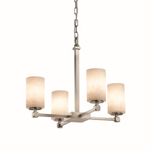 Justice Designs - CLD-8420-10-NCKL-LED4-2800 - LED Chandelier - Clouds - Brushed Nickel