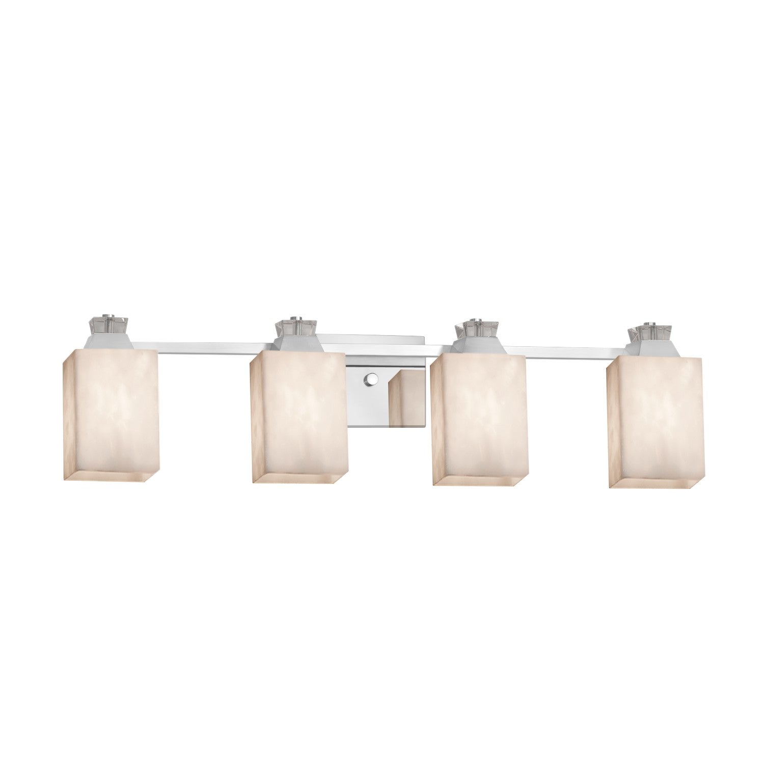 Justice Designs - CLD-8474-15-CROM - Four Light Bath Bar - Clouds - Polished Chrome