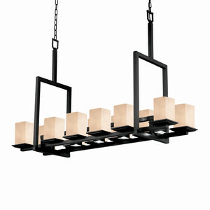 Justice Designs - CLD-8619-15-MBLK - 17 Light Chandelier - Clouds - Matte Black