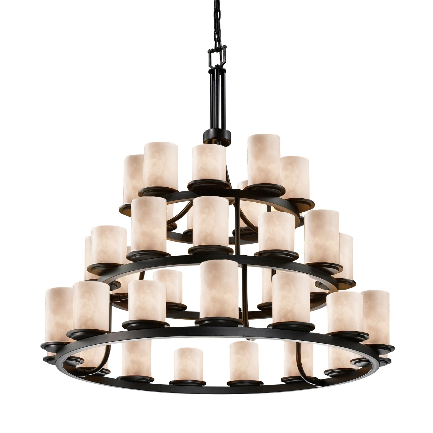 Justice Designs - CLD-8712-10-DBRZ - 36 Light Chandelier - Clouds - Dark Bronze