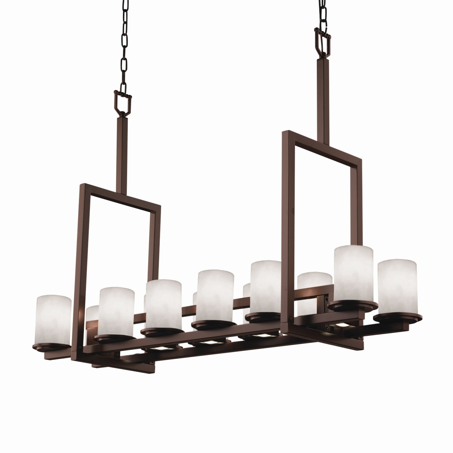 Justice Designs - CLD-8719-10-DBRZ - 17 Light Chandelier - Clouds - Dark Bronze