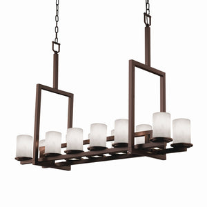 Justice Designs - CLD-8719-10-DBRZ - 17 Light Chandelier - Clouds - Dark Bronze