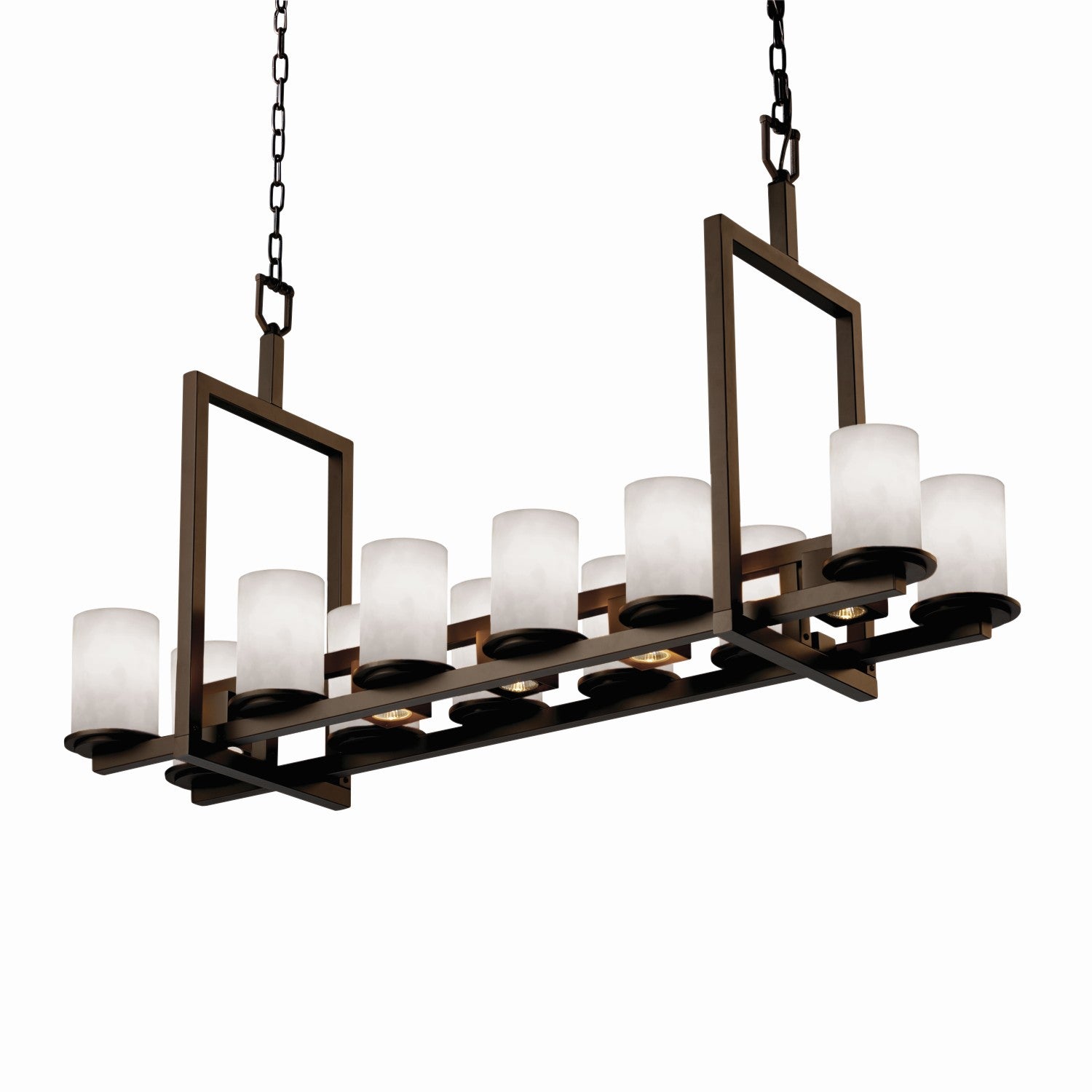 Justice Designs - CLD-8720-10-DBRZ - 17 Light Chandelier - Clouds - Dark Bronze