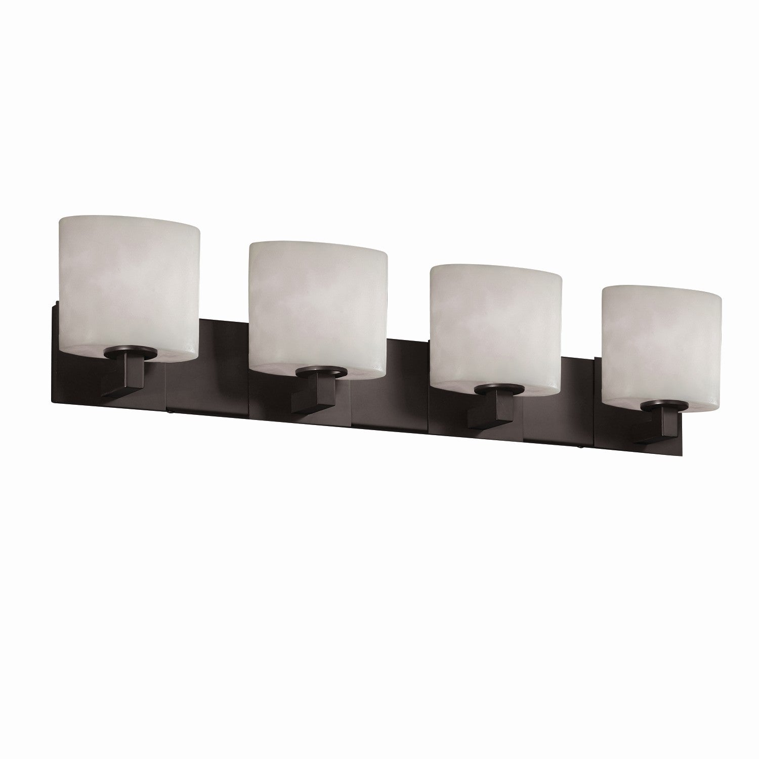 Justice Designs - CLD-8924-30-MBLK - Four Light Bath Bar - Clouds - Matte Black