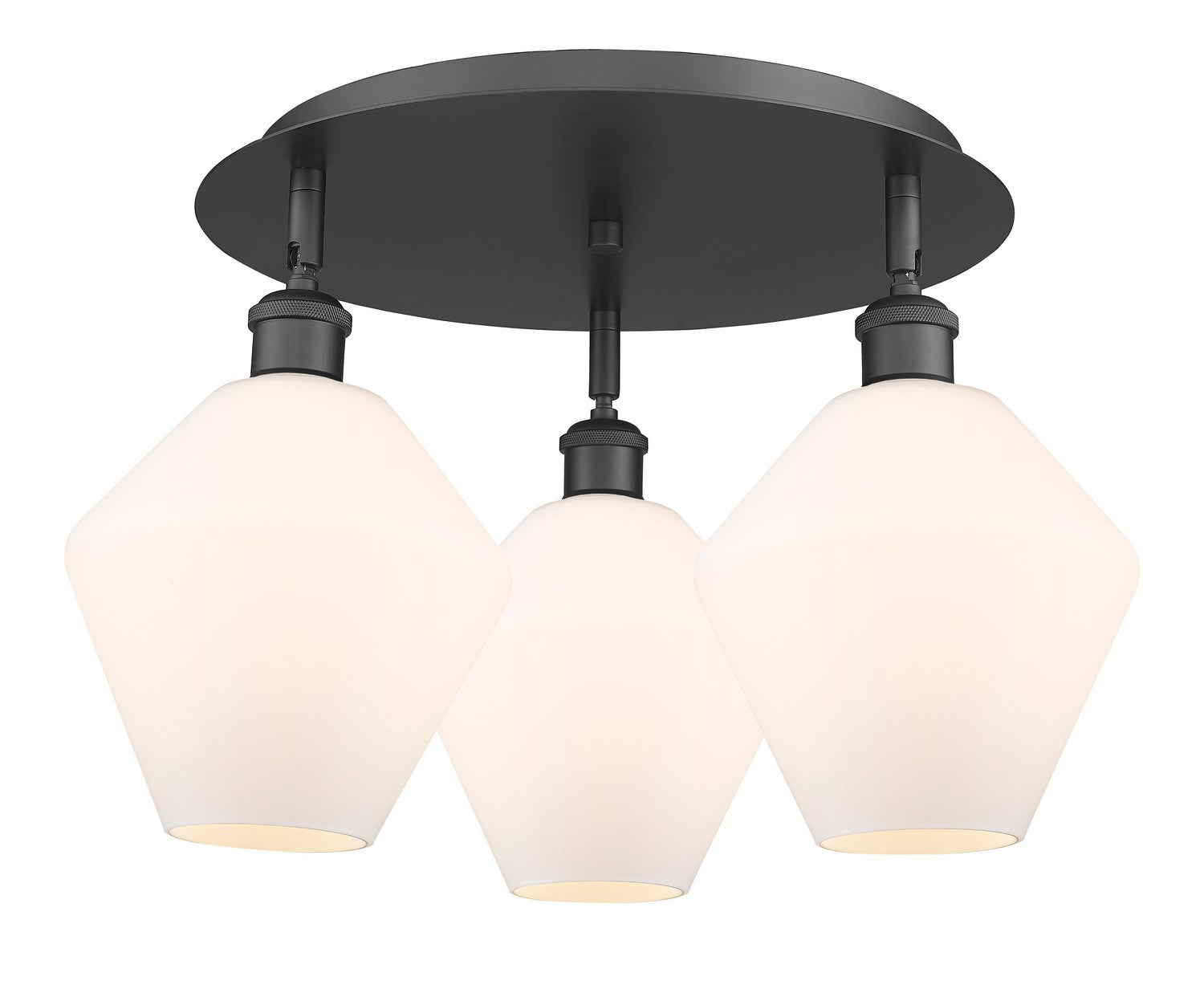 Innovations - 516-3C-BK-G651-8 - Three Light Flush Mount - Downtown Urban - Matte Black