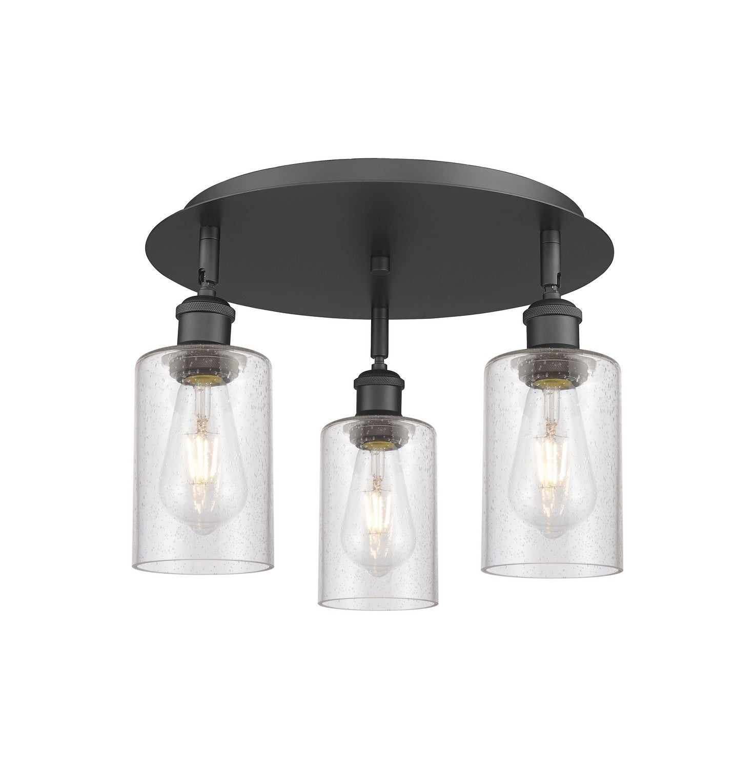 Innovations - 516-3C-BK-G804 - Three Light Flush Mount - Downtown Urban - Matte Black