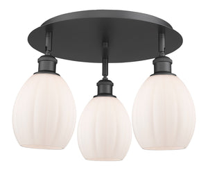 Innovations - 516-3C-BK-G81 - Three Light Flush Mount - Downtown Urban - Matte Black