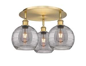 Innovations - 516-3C-BB-G1213-8SM - Three Light Flush Mount - Downtown Urban - Brushed Brass