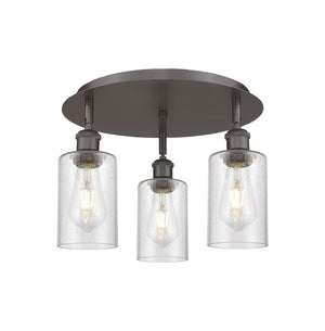 Innovations - 516-3C-OB-G804 - Three Light Flush Mount - Downtown Urban - Oil Rubbed Bronze