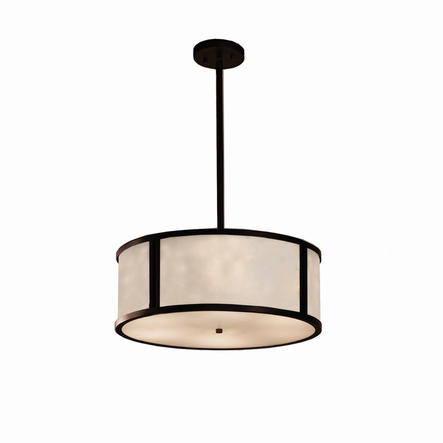 Justice Designs - CLD-9541-DBRZ - Three Light Pendant - Clouds - Dark Bronze