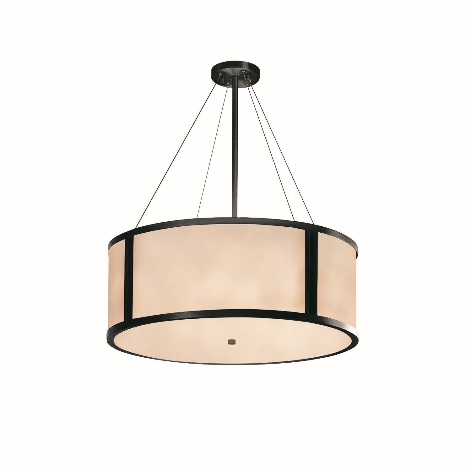 Justice Designs - CLD-9544-MBLK - Eight Light Pendant - Clouds - Matte Black