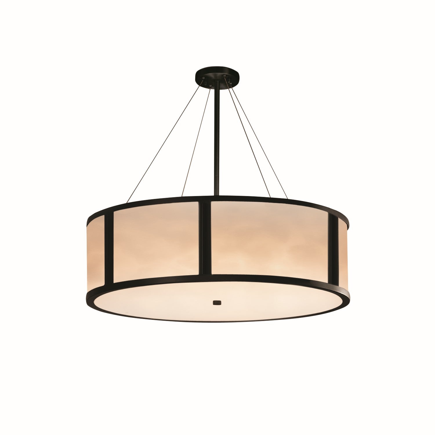 Justice Designs - CLD-9547-MBLK - Eight Light Pendant - Clouds - Matte Black