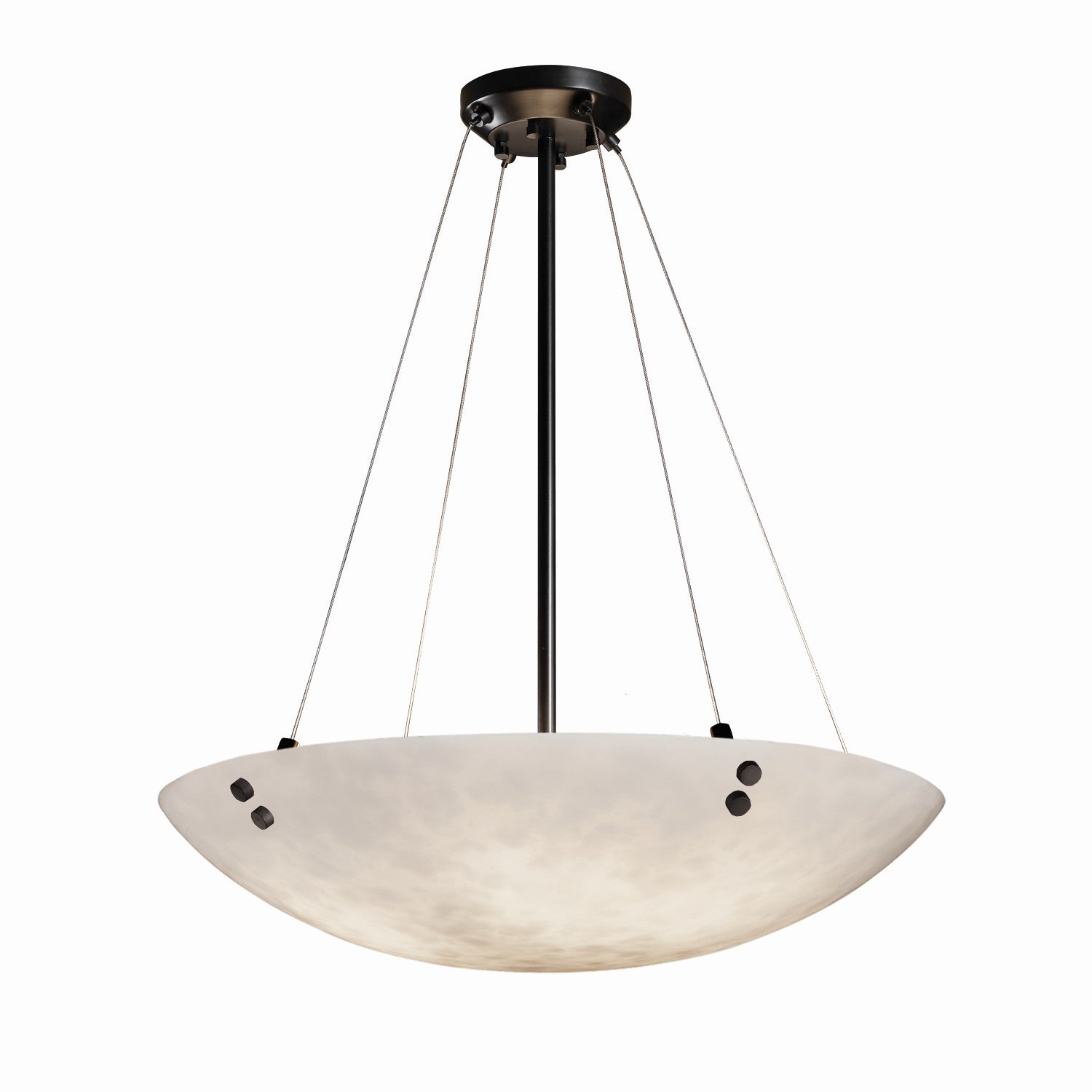 Justice Designs - CLD-9669-35-MBLK-F1 - 12 Light Pendant - Clouds - Matte Black