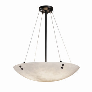 Justice Designs - CLD-9669-35-MBLK-F1 - 12 Light Pendant - Clouds - Matte Black