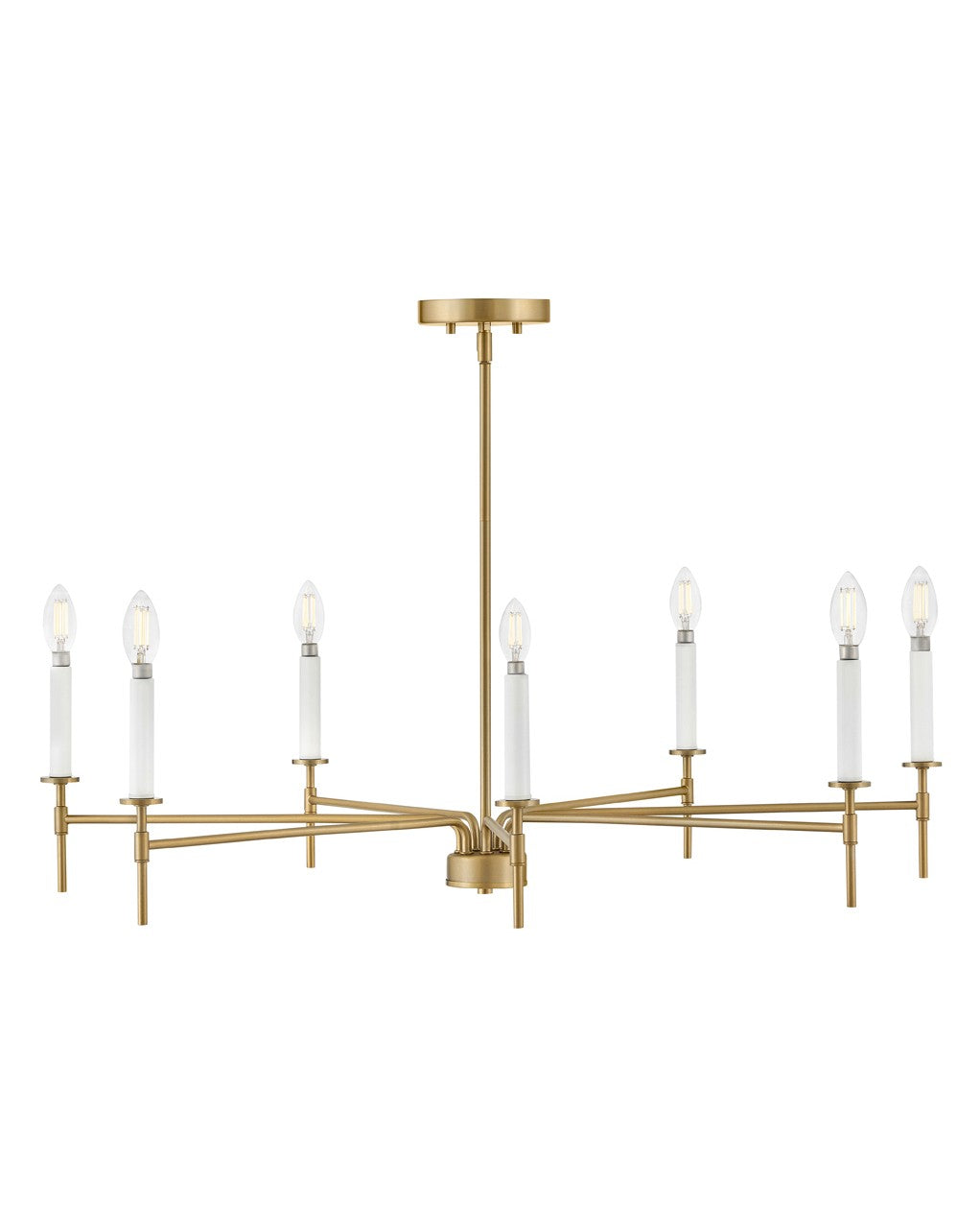 Lark - 83077LCB - LED Chandelier - Hux - Lacquered Brass