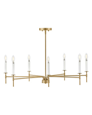 Lark - 83077LCB - LED Chandelier - Hux - Lacquered Brass