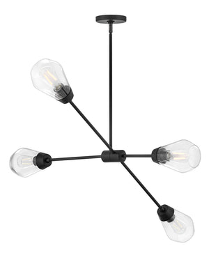 Lark - 83584BK - LED Chandelier - Livie - Black