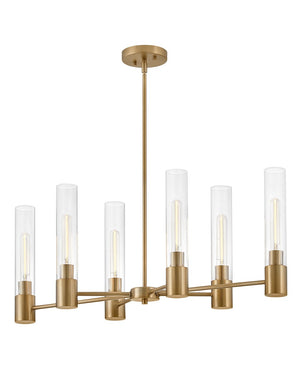 Lark - 85406LCB - LED Linear Chandelier - Shea - Lacquered Brass