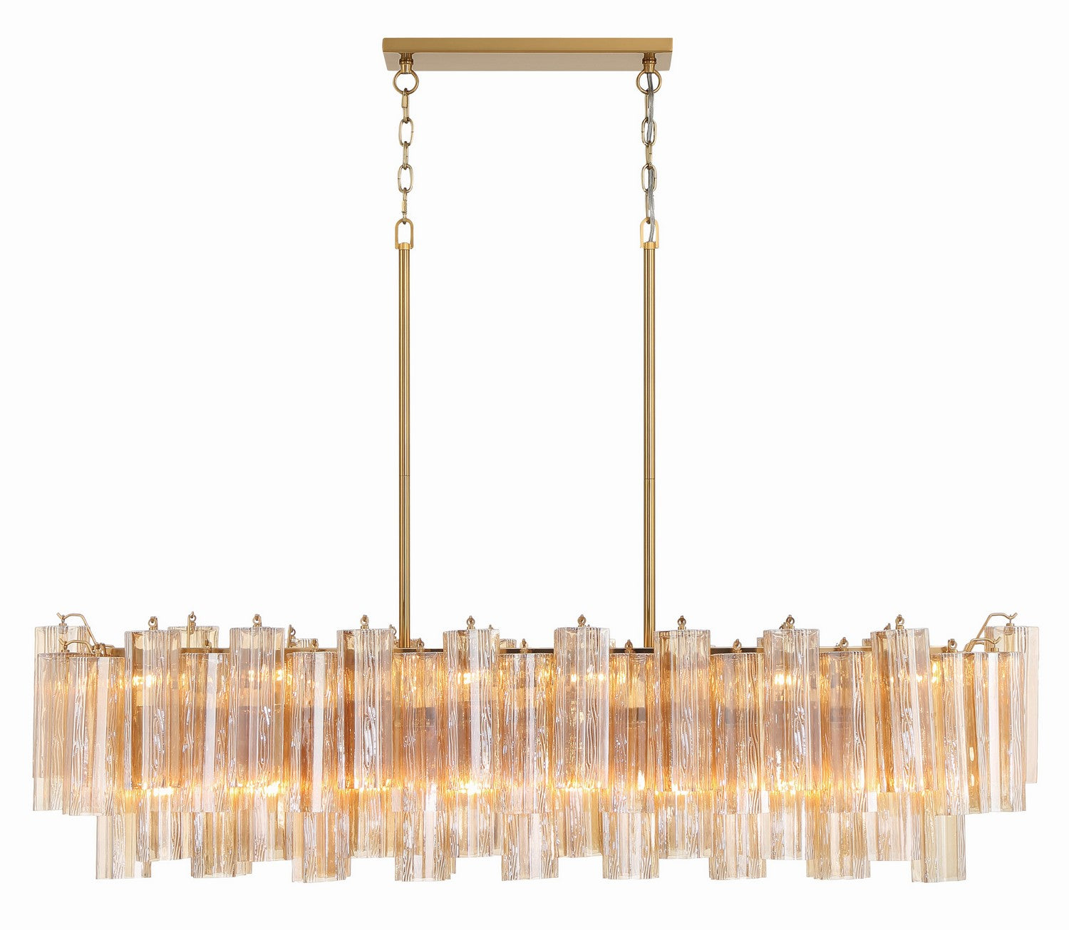 Crystorama - ADD-317-AG-AM - 14 Light Chandelier - Addis - Aged Brass