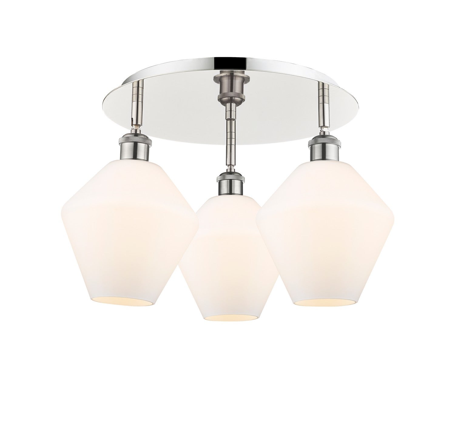 Innovations - 516-3C-PN-G651-8 - Three Light Flush Mount - Downtown Urban - Polished Nickel