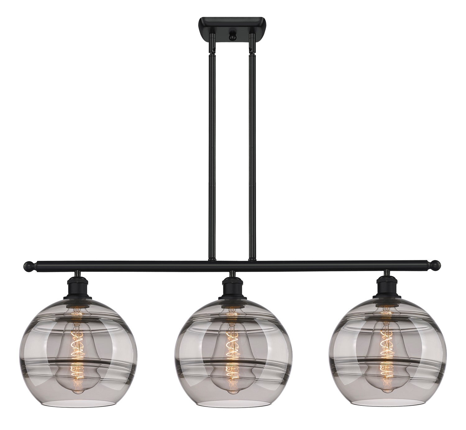 Innovations - 516-3I-BK-G556-10SM - Three Light Island Pendant - Ballston - Matte Black