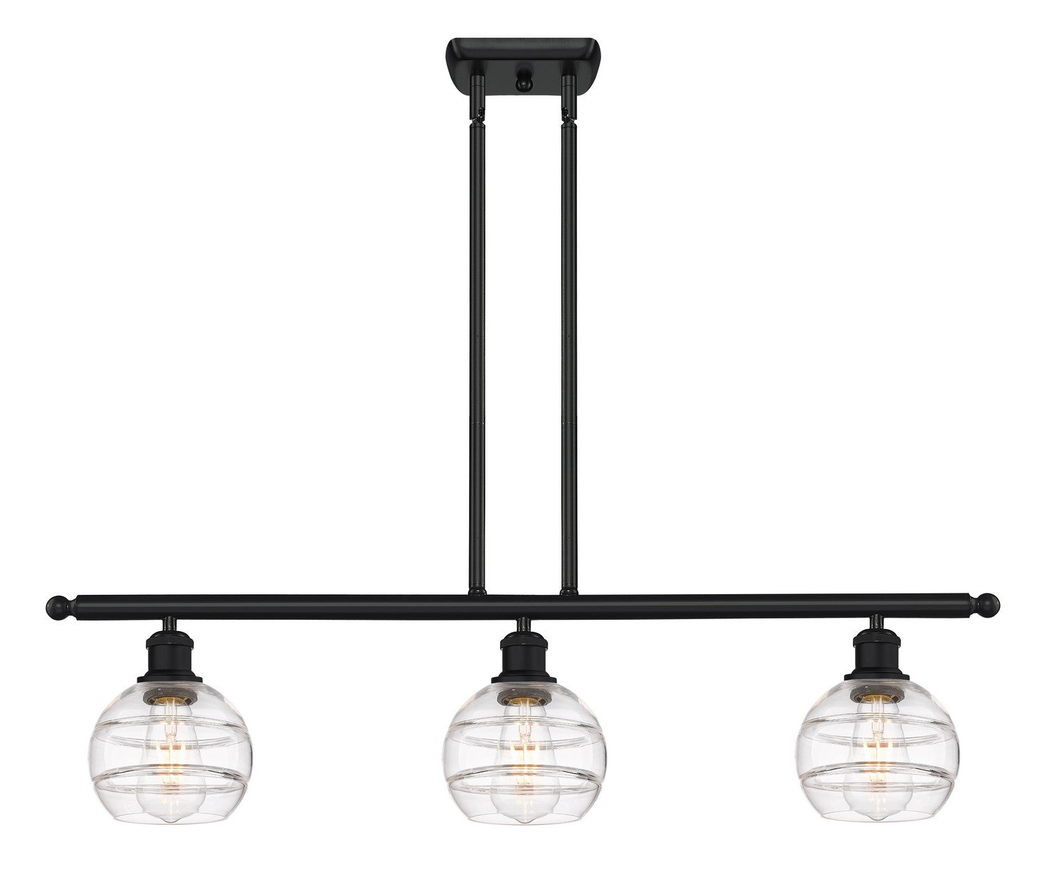 Innovations - 516-3I-BK-G556-6CL - Three Light Island Pendant - Ballston - Matte Black