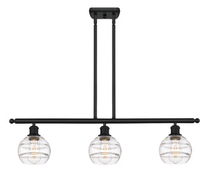 Innovations - 516-3I-BK-G556-6CL - Three Light Island Pendant - Ballston - Matte Black