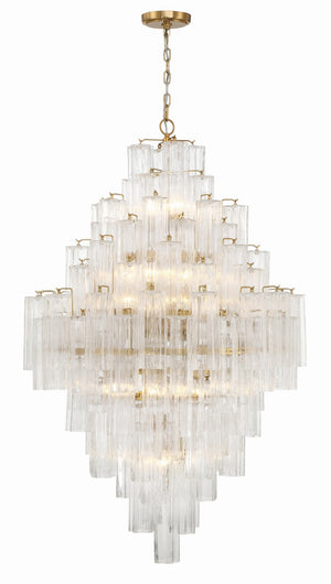 Crystorama - ADD-319-AG-CL - 20 Light Chandelier - Addis - Aged Brass