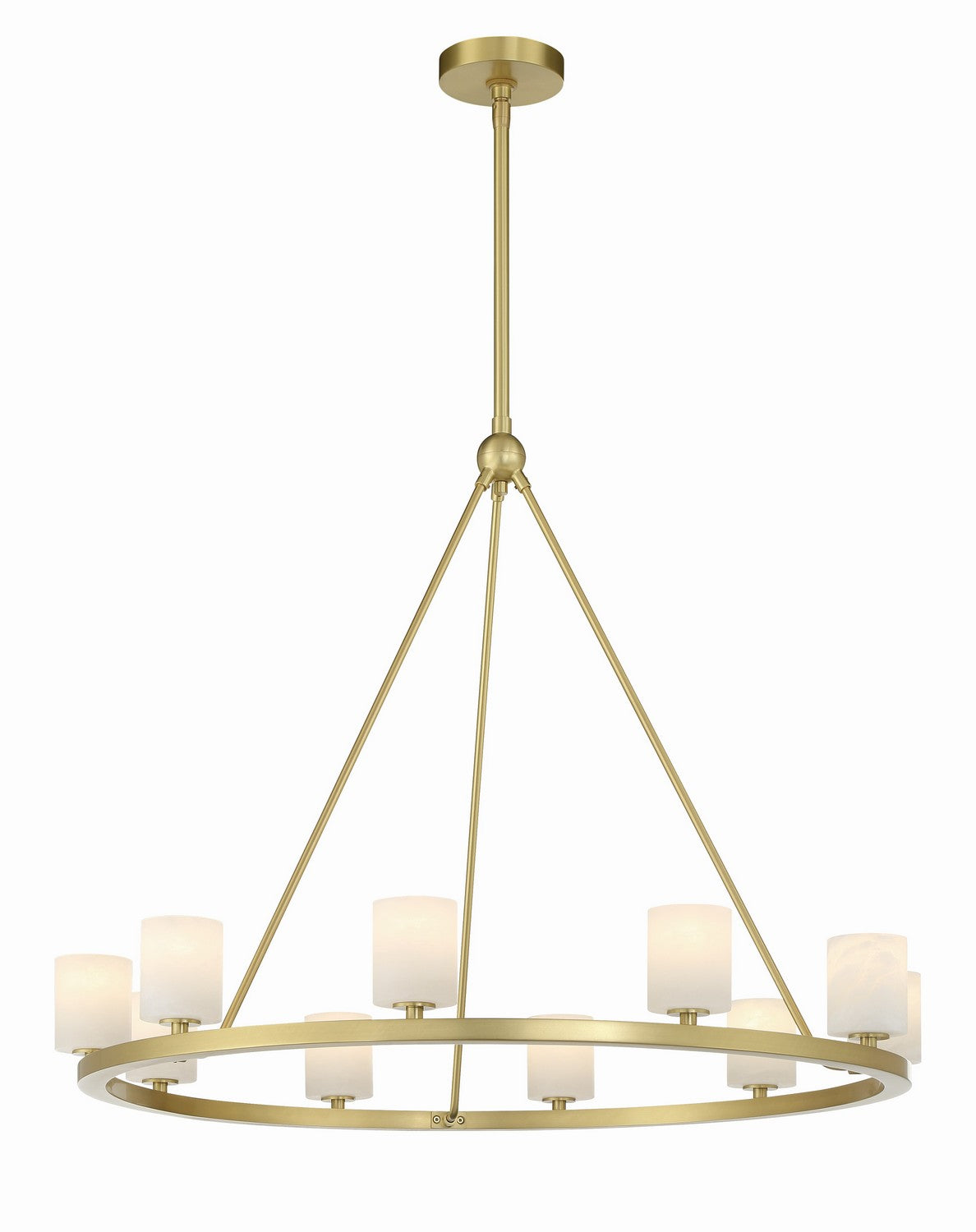 Crystorama - ARA-10265-SB-ST - LED Chandelier - Aragon - Soft Brass