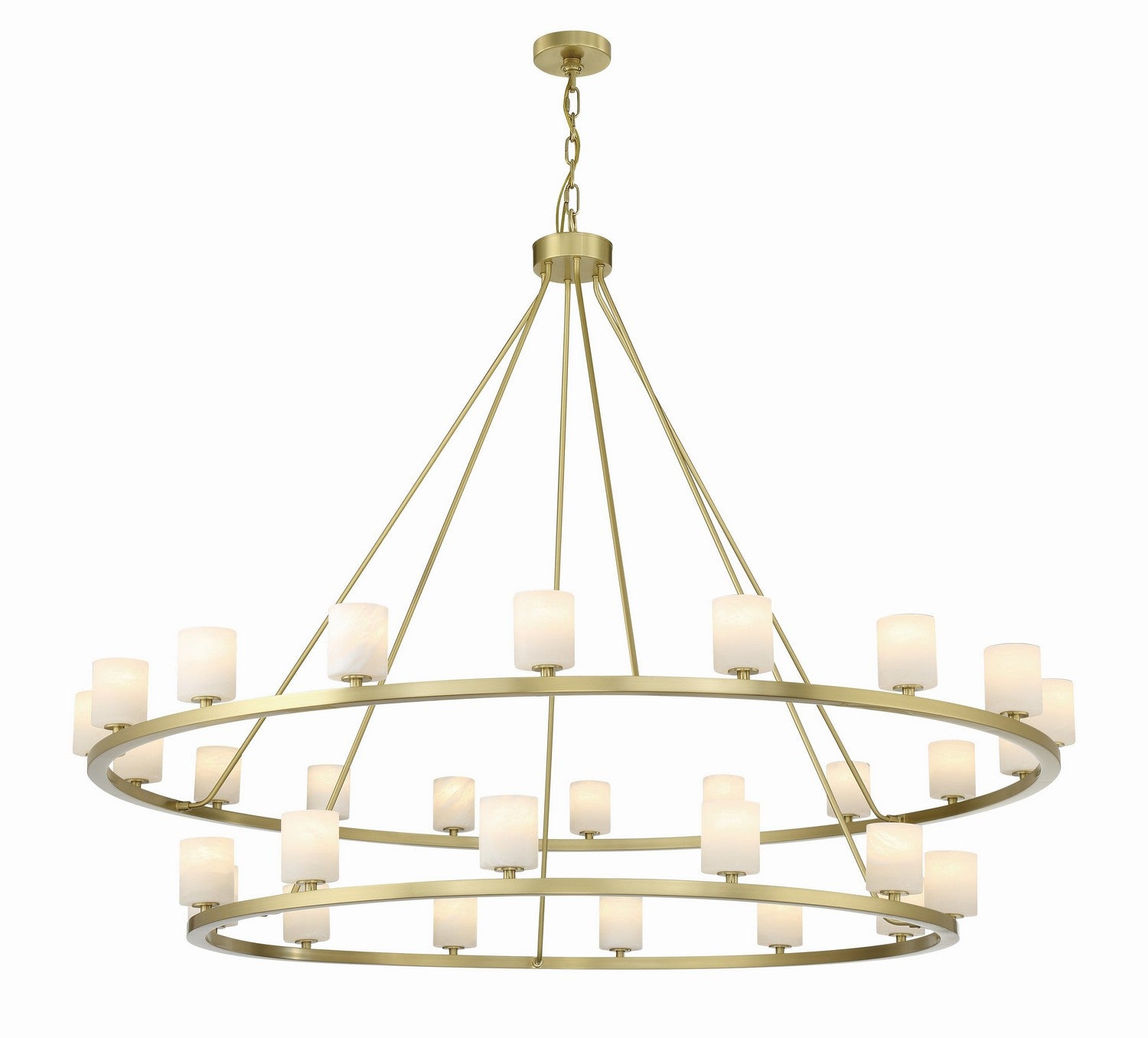 Crystorama - ARA-10269-SB-ST - LED Chandelier - Aragon - Soft Brass