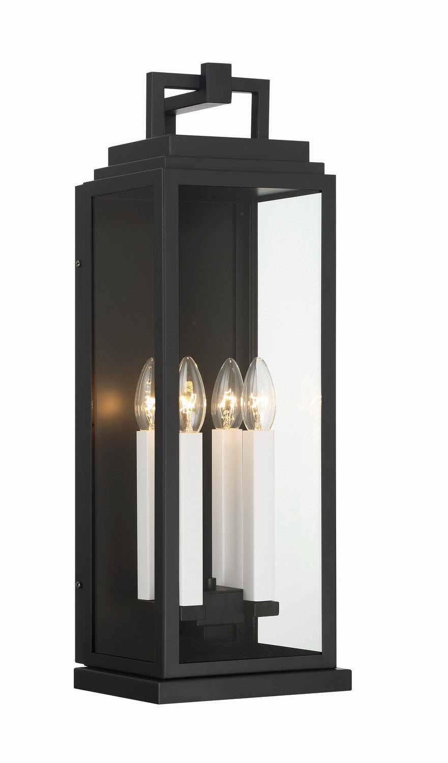 Crystorama - ASP-8914-MK - Four Light Outdoor Wall Sconce - Aspen - Matte Black