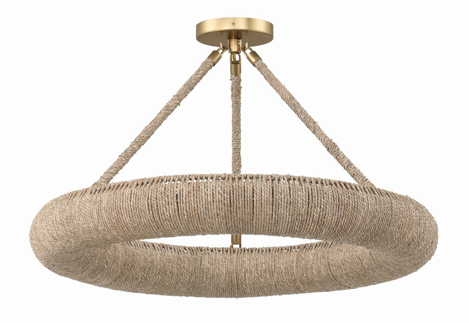 Crystorama - OAK-7536-SG_CEILING - LED Semi Flush Mount - Oakley - Soft Gold