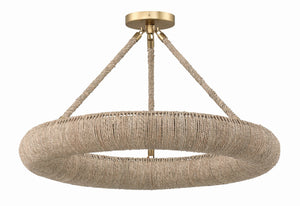 Crystorama - OAK-7536-SG_CEILING - LED Semi Flush Mount - Oakley - Soft Gold