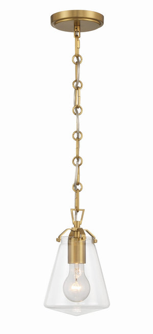 Crystorama - VSS-7002-LG - One Light Mini Pendant - Voss - Luxe Gold