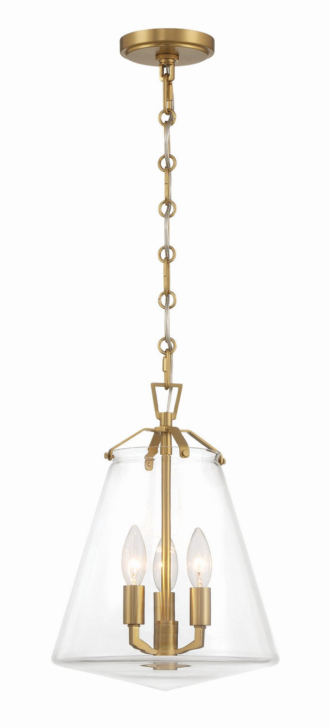 Crystorama - VSS-7004-LG - Three Light Mini Chandelier - Voss - Luxe Gold