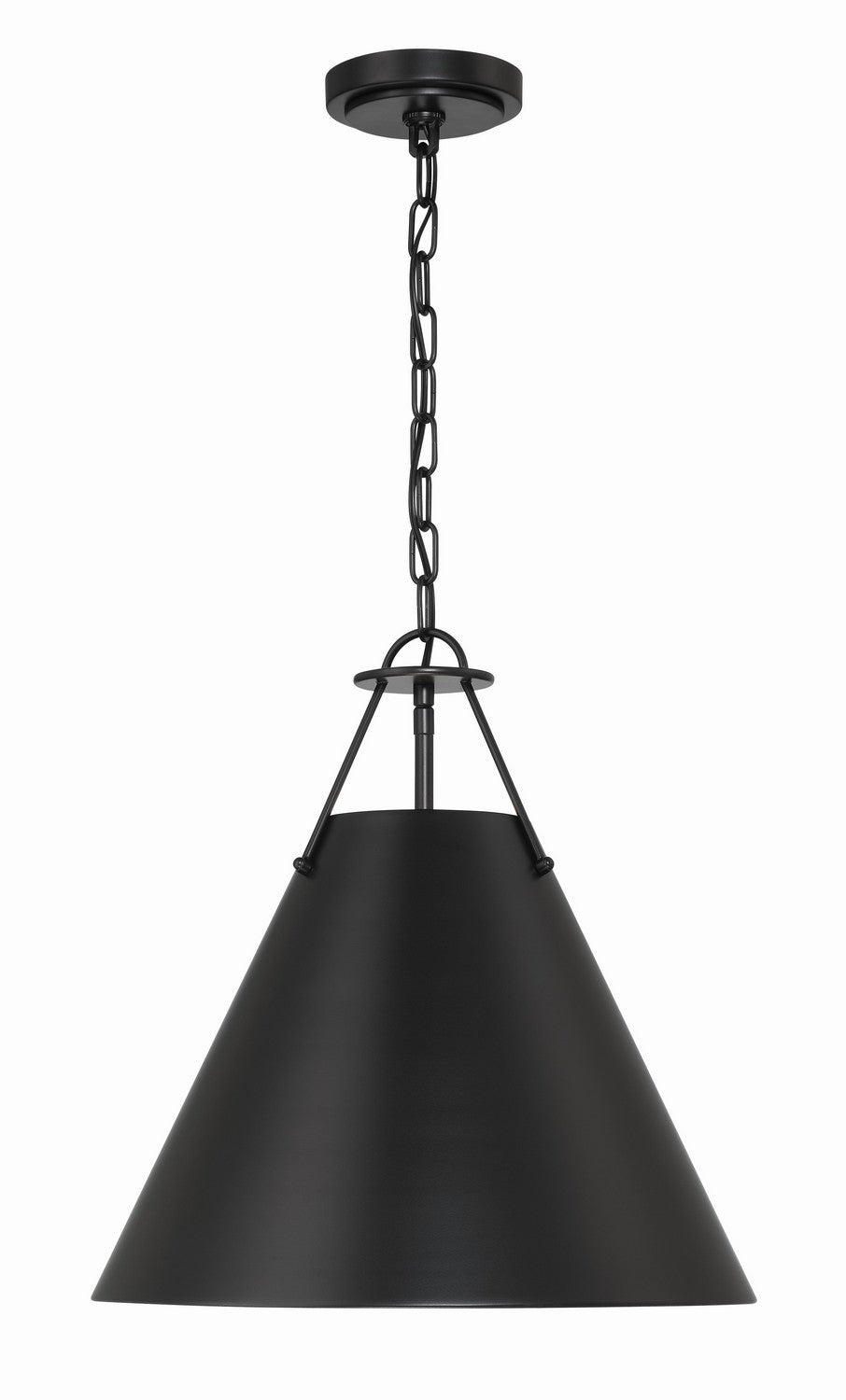 Crystorama - XAV-B8305-MK - Three Light Pendant - Xavier - Matte Black